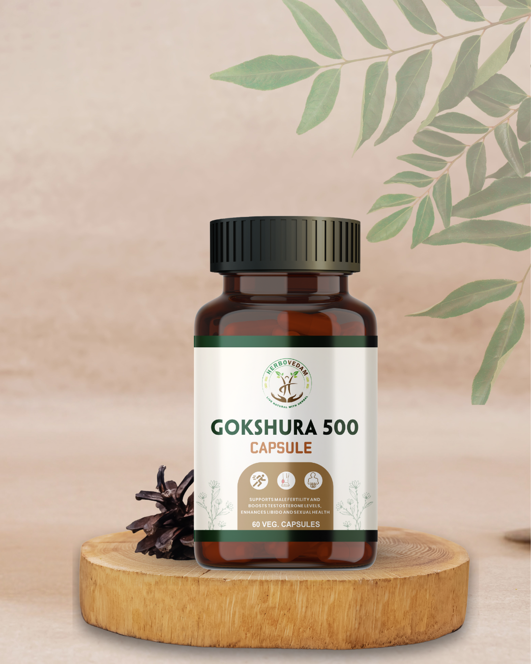 Herbovedam Gokshura 500 Capsules